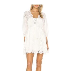 Free People White Eyelet Dress